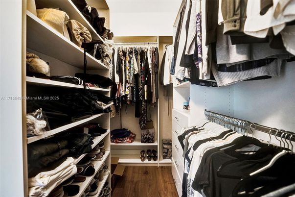 Interior, Walk-in Closets, Wood Texture Flooring