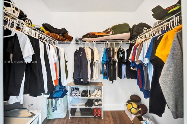 Interior, Walk-in Closets, Wood Texture Flooring