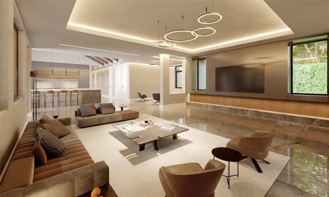 Interior, Living room, Pendant Lights, Recessed Lighting