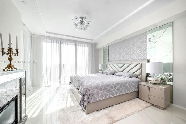 Bedroom, Fireplace, Interior