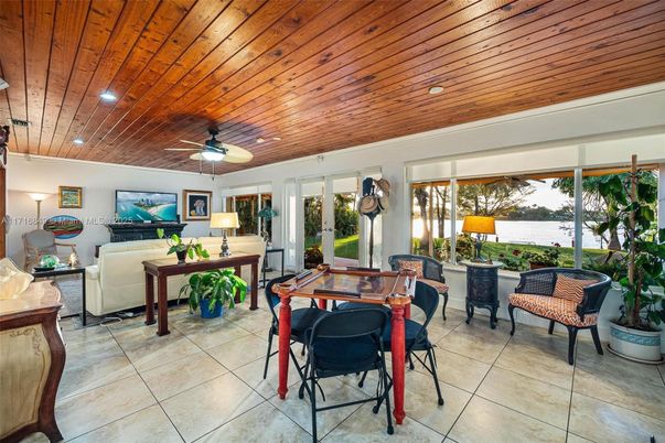 Dining room, Interior, Living room, Recessed Lighting, Wooden Ceilings