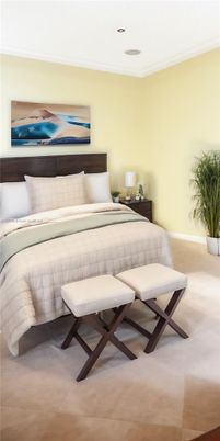 Bedroom, Interior, Recessed Lighting