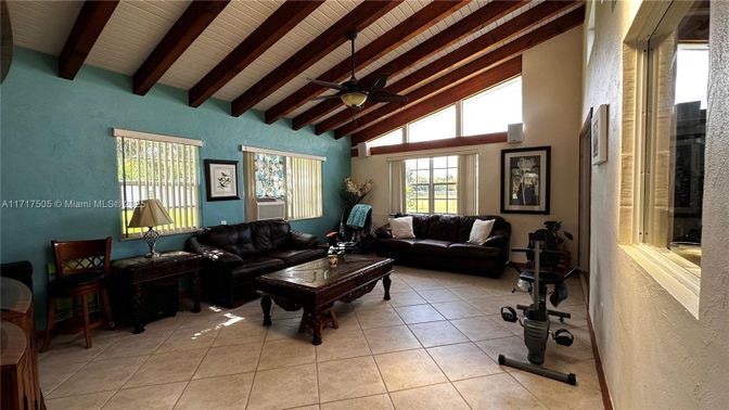 Interior, Living room, Wooden Beams