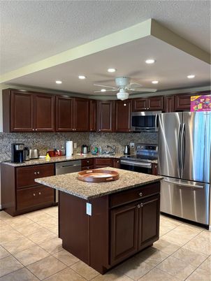 Interior, Kitchen, Recessed Lighting, Stainless Steel Appliances