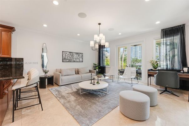 Chandelier, Home Office, Interior, Living room, Recessed Lighting