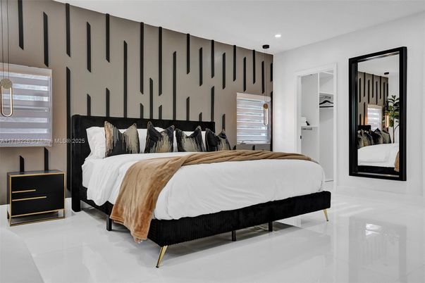 Bedroom, Interior, Recessed Lighting
