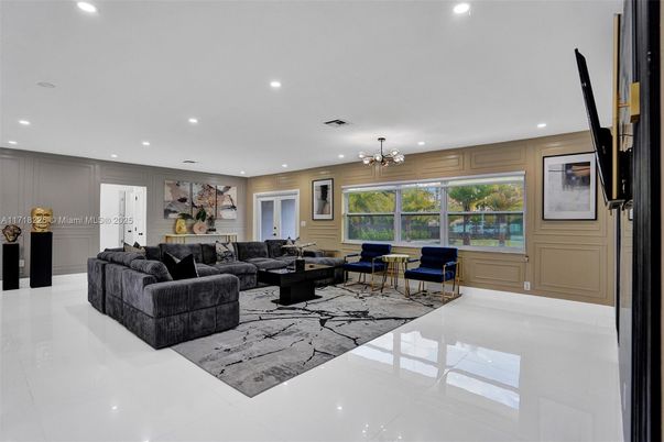 Interior, Living room, Recessed Lighting