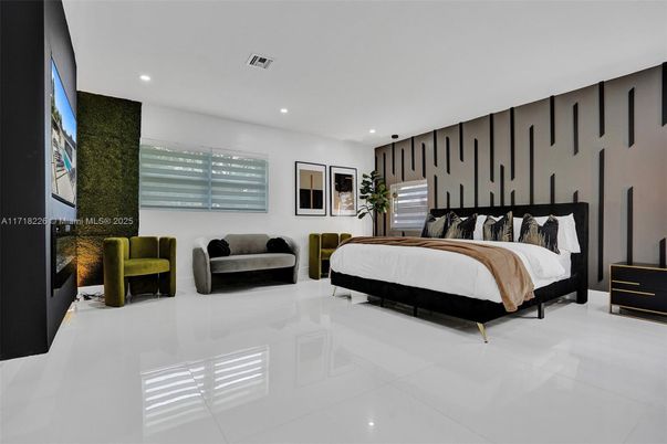 Bedroom, Interior, Recessed Lighting
