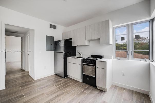 Interior, Kitchen, Wood Texture Flooring