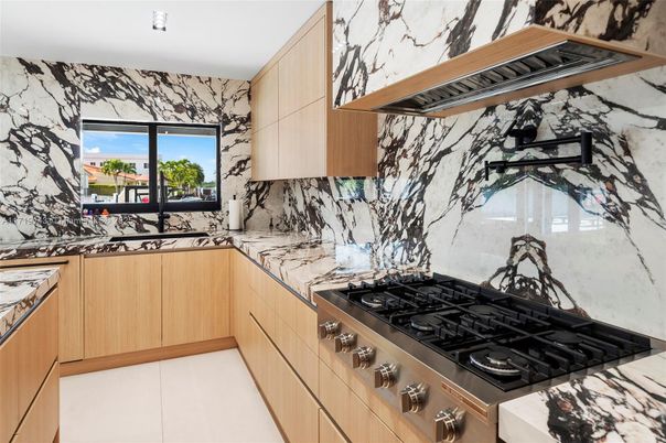 Interior, Kitchen, Marble Walls