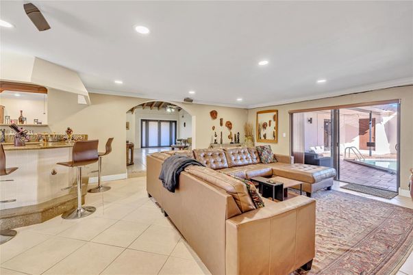 Interior, Living room, Recessed Lighting