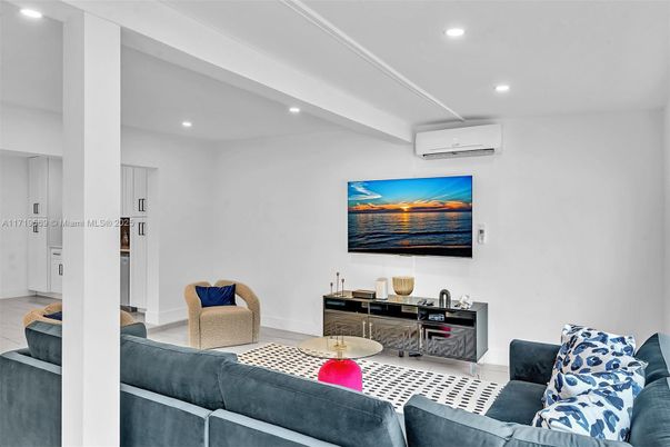Interior, Living room, Recessed Lighting