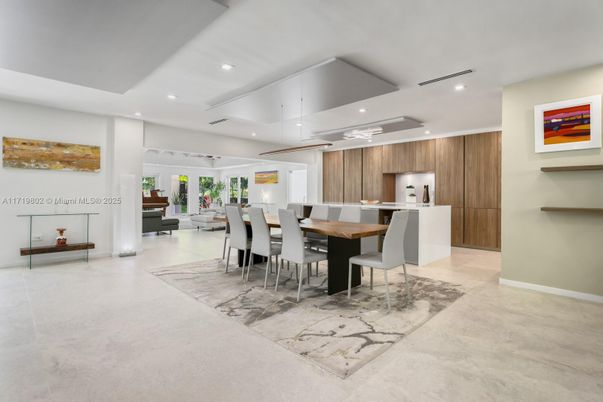 Dining room, Interior, Kitchen, Pendant Lights, Recessed Lighting
