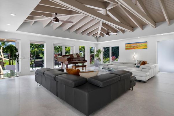 Interior, Living room, Piano, Recessed Lighting