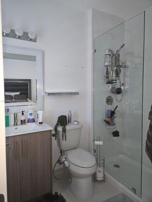 Bathroom, Glass Shower, Interior, Marble Walls