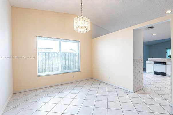 Chandelier, Empty room, Interior, Kitchen, Recessed Lighting
