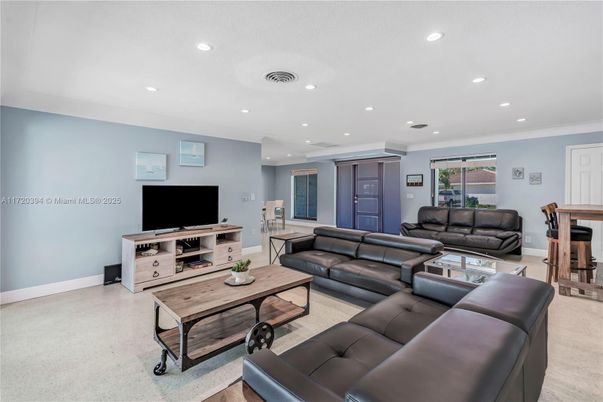 Interior, Living room, Recessed Lighting
