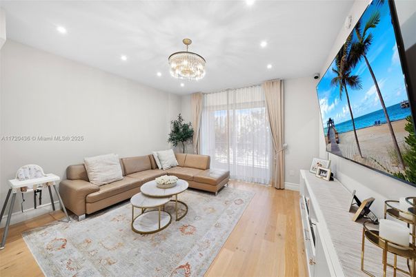 Chandelier, Interior, Living room, Recessed Lighting, Water, Wood Texture Flooring