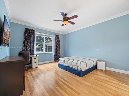 Bedroom, Home Office, Interior, Wood Texture Flooring