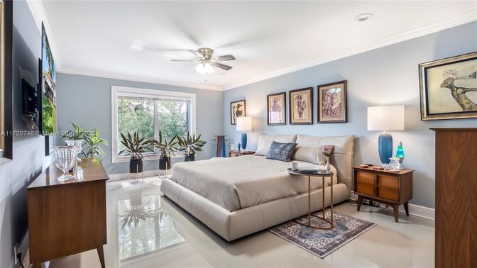 Bedroom, Interior, Recessed Lighting