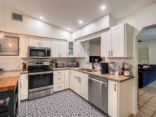 Interior, Kitchen, Recessed Lighting, Stainless Steel Appliances