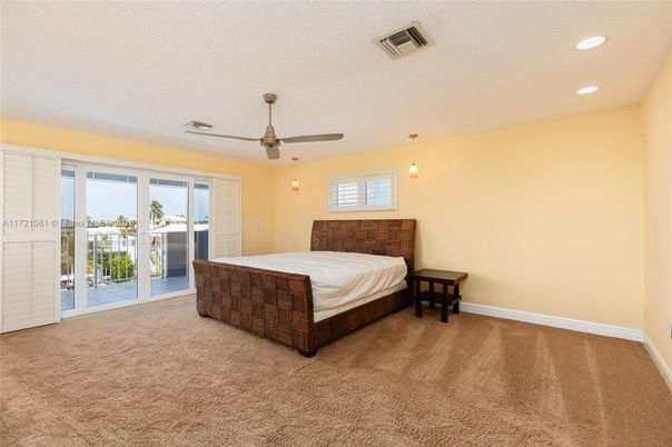 Bedroom, Interior, Pendant Lights, Recessed Lighting