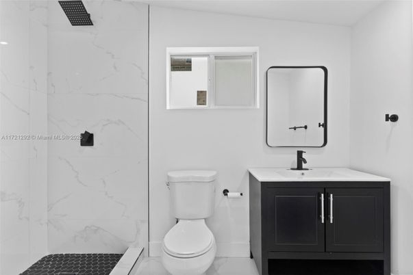 Bathroom, Glass Shower, Interior, Marble Walls