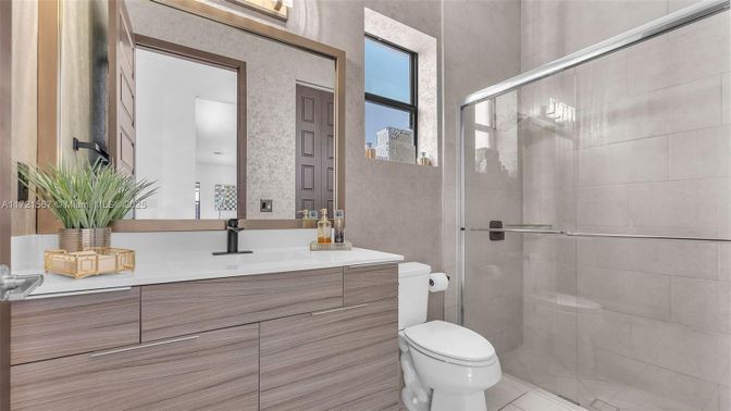 Bathroom, Glass Shower, Interior