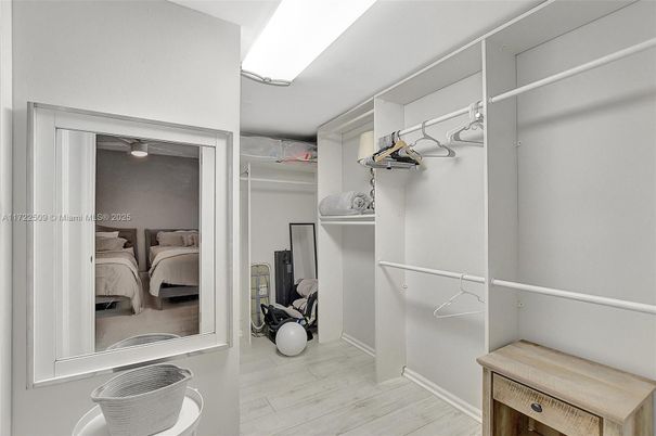 Bedroom, Interior, Walk-in Closets, Wood Texture Flooring