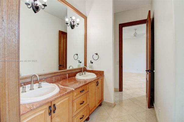 Bathroom, Dual Sink Vanities, Interior, Tile Countertops