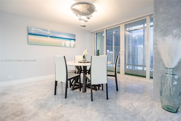 Dining room, Interior, Marble