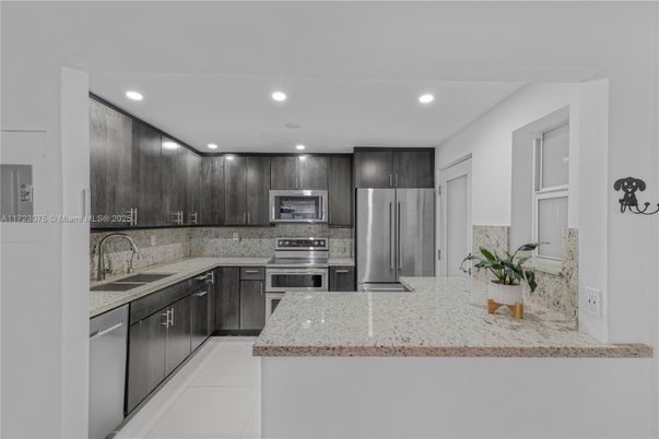 Interior, Kitchen, Recessed Lighting, Stainless Steel Appliances
