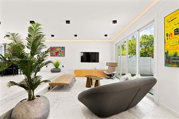 Interior, Living room, Marble, Recessed Lighting