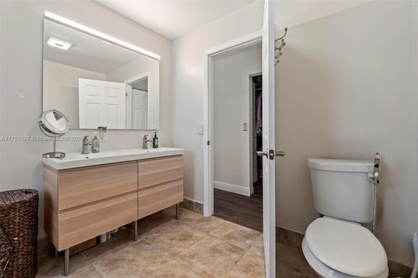 Bathroom, Dual Sink Vanities, Interior, Wood Texture Flooring