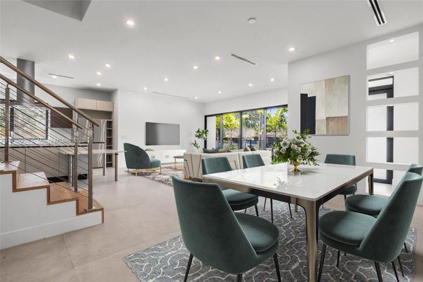 Dining room, Interior, Living room, Recessed Lighting