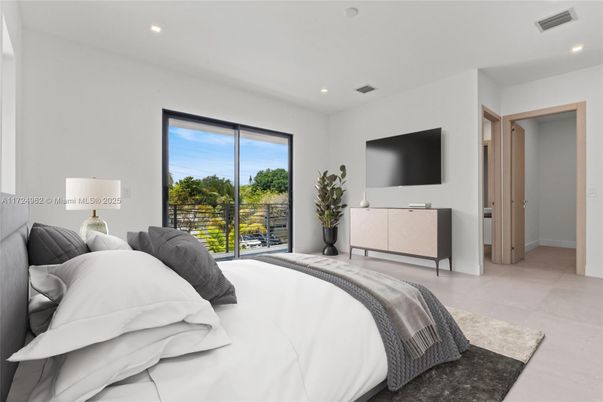 Bedroom, Interior, Recessed Lighting