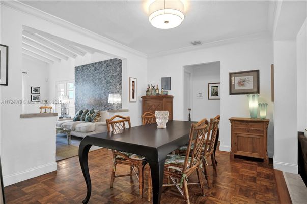 Dining room, Interior, Wood Texture Flooring