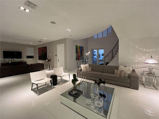 Interior, Living room, Recessed Lighting
