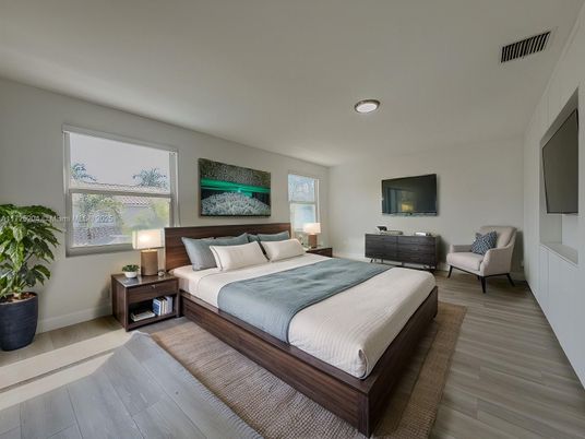 Bedroom, Interior, Wood Texture Flooring