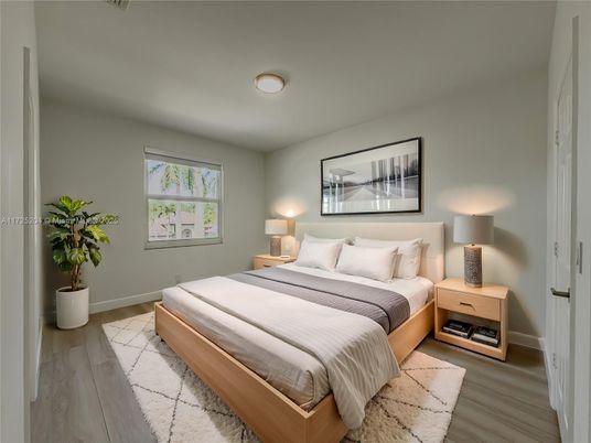 Bedroom, Interior, Wood Texture Flooring