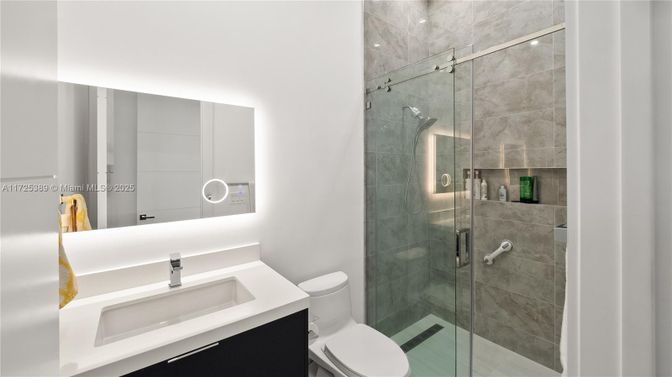 Bathroom, Glass Shower, Interior