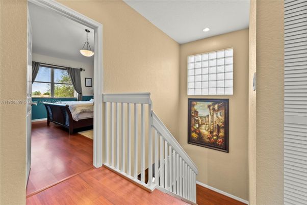 Bedroom, Interior, Pendant Lights, Recessed Lighting, Wood Texture Flooring