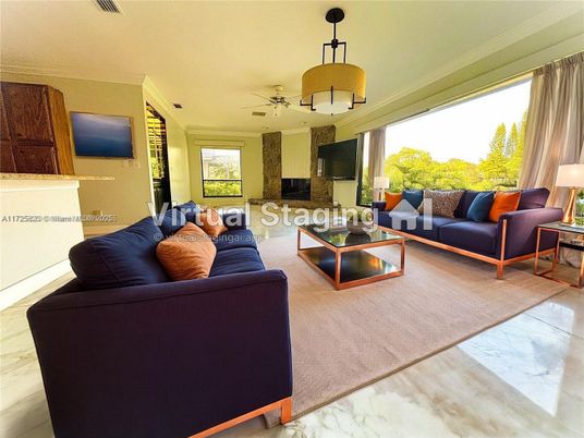 Fireplace, Interior, Living room, Marble, Pendant Lights