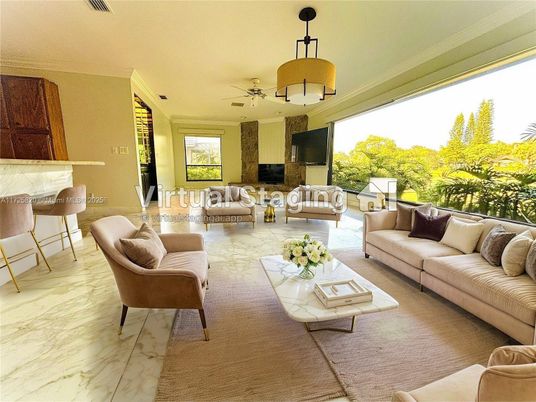 Interior, Living room, Marble, Pendant Lights