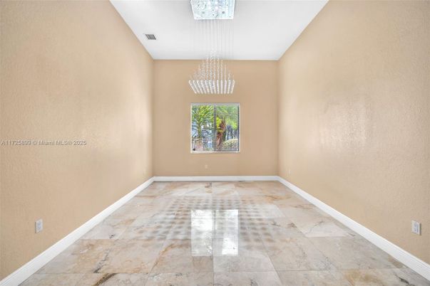 Chandelier, Empty room, Interior