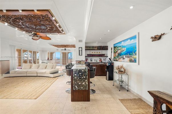 Interior, Kitchen, Living room, Recessed Lighting