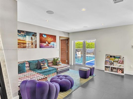Interior, Living room, Recessed Lighting