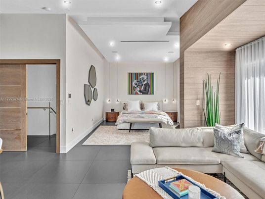 Interior, Living room, Recessed Lighting