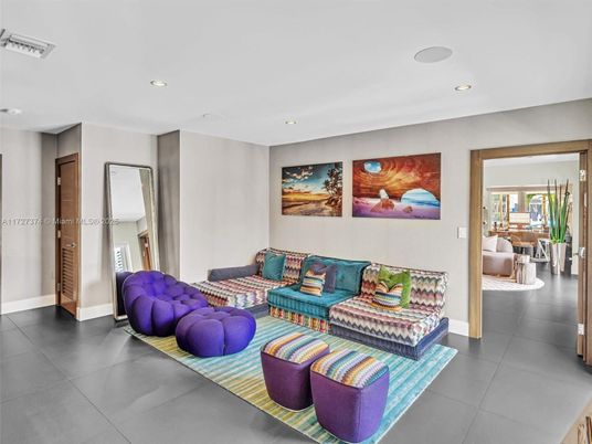 Interior, Living room, Recessed Lighting