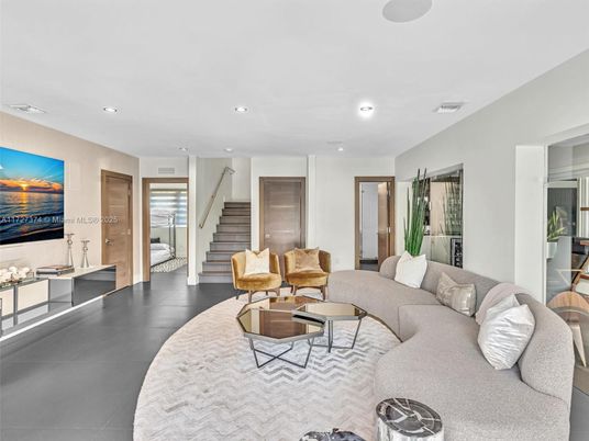 Interior, Living room, Recessed Lighting